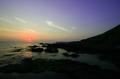 三戸海岸の夕日