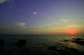 三戸海岸の夕日