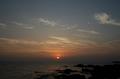 三戸海岸の夕日