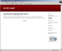 Movable Type 4、beta5のスクリーンショット