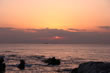 布良海岸の夕景
