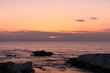 布良海岸の夕景
