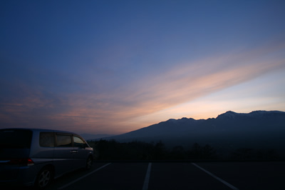 野辺山高原　平沢駐車場にて
